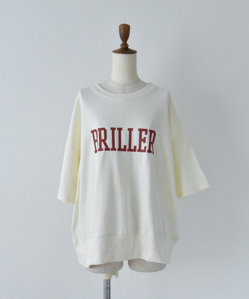 KAKELA&TRANQUIL｜裾リブカレッジロゴプリントクルー [[12505-245-10]]