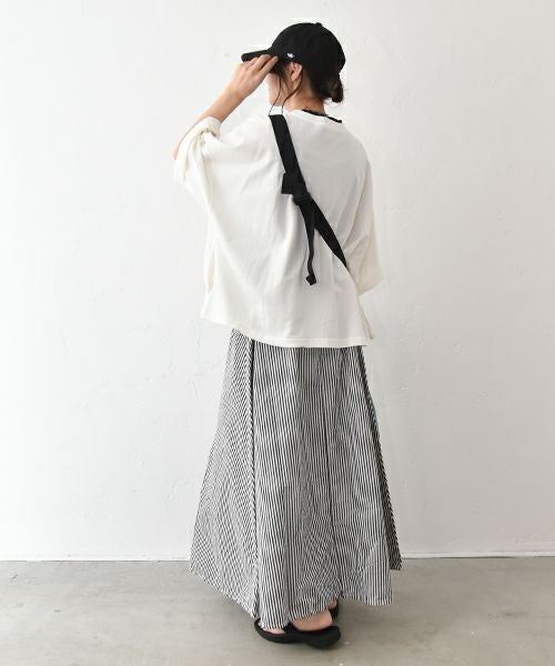 her.｜9分袖ワイドカットソー [[131305H]][C]