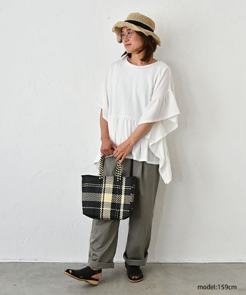 hagumu｜冷感カノコギャザー切替カットソー [[10034142]][C]