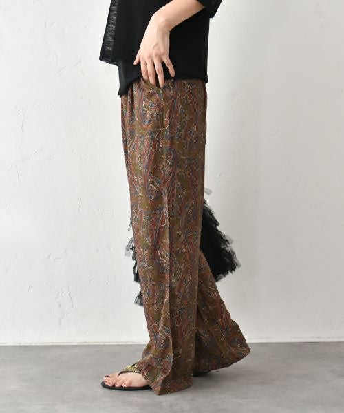 HUMS｜スラブプリントイージーパンツ [[WFA2555]][C]