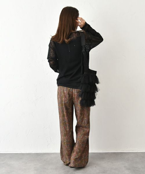 HUMS｜スラブプリントイージーパンツ [[WFA2555]][C]