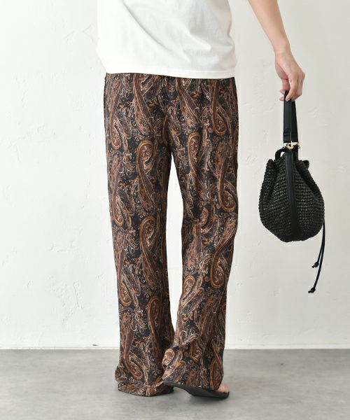 HUMS｜スラブプリントイージーパンツ [[WFA2555]][C]