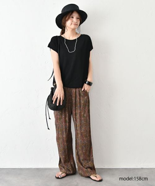 HUMS｜スラブプリントイージーパンツ [[WFA2555]][C]