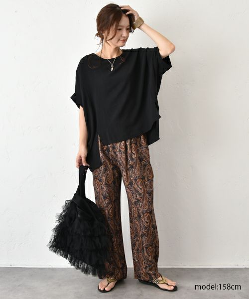 HUMS｜スラブプリントイージーパンツ [[WFA2555]][C]