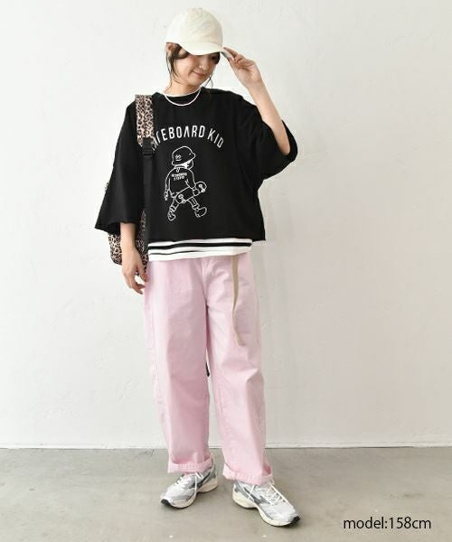 and quarter｜5分袖ボーダーカットソー [[MA-310184]][C]