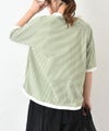  and quarter｜5分袖ボーダーカットソー [[MA-310184]][C]