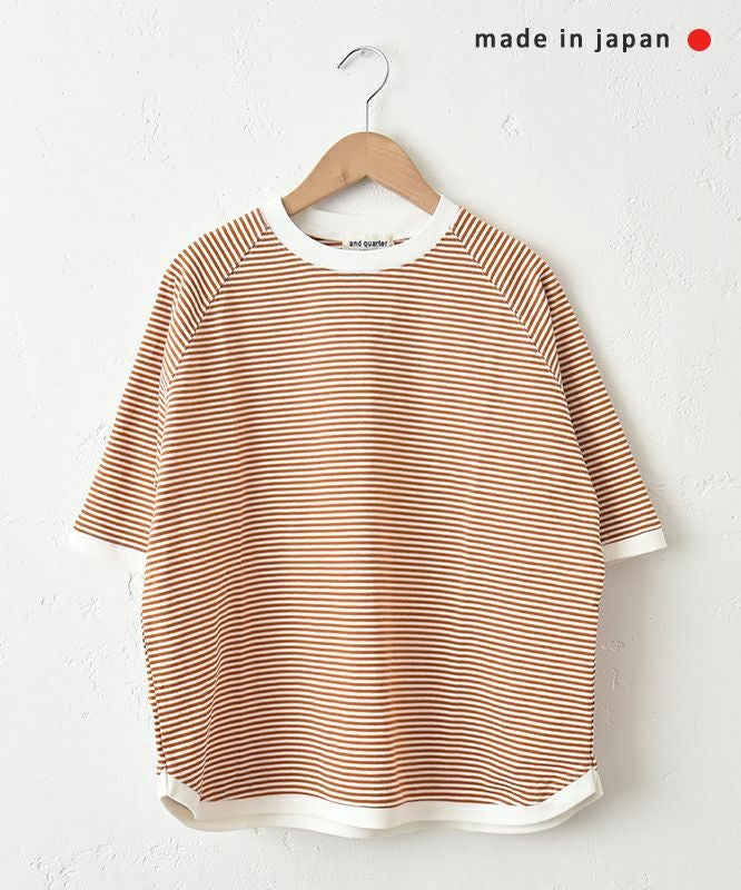  and quarter｜5分袖ボーダーカットソー [[MA-310184]][C]