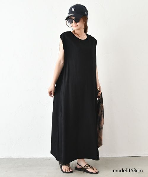 HUMS｜肩タックフレアワンピース [[RNK-2571]][C]