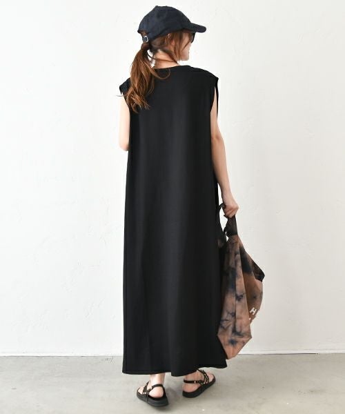 HUMS｜肩タックフレアワンピース [[RNK-2571]][C]