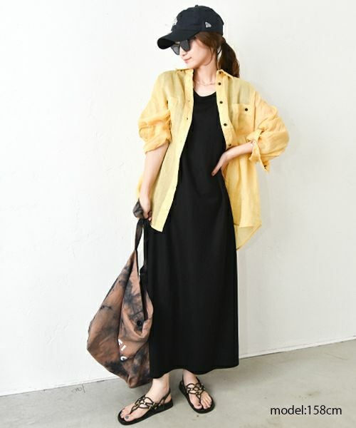 HUMS｜肩タックフレアワンピース [[RNK-2571]][C]