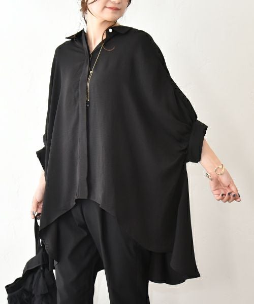 HUMS｜リネンライクシャツ [[RNK-2572]][C]