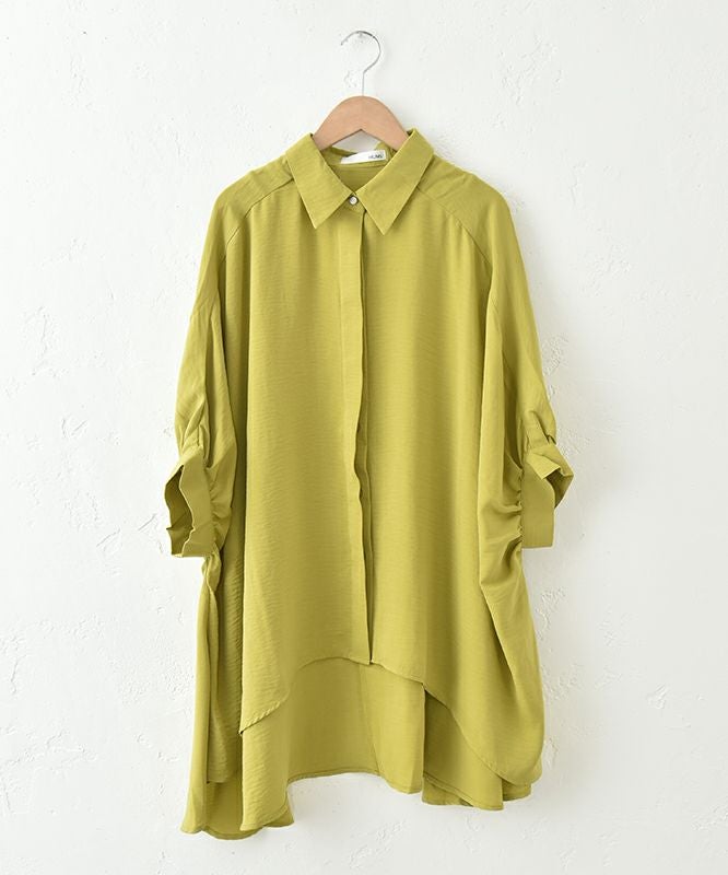  HUMS｜リネンライクシャツ [[RNK-2572]][C]