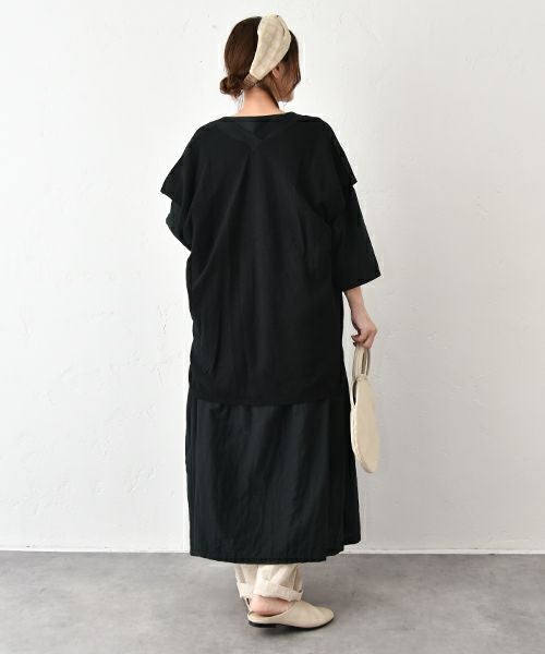 08Mab｜リネンコットンフレンチスリーブカーデ [[CF-525RT151]][C]