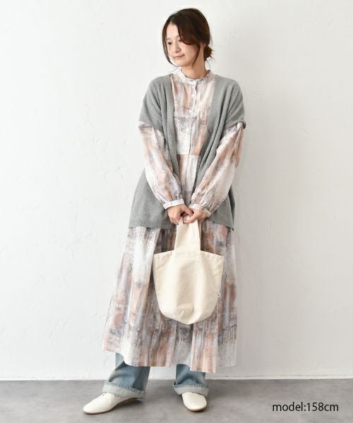 08Mab｜リネンコットンフレンチスリーブカーデ [[CF-525RT151]][C]