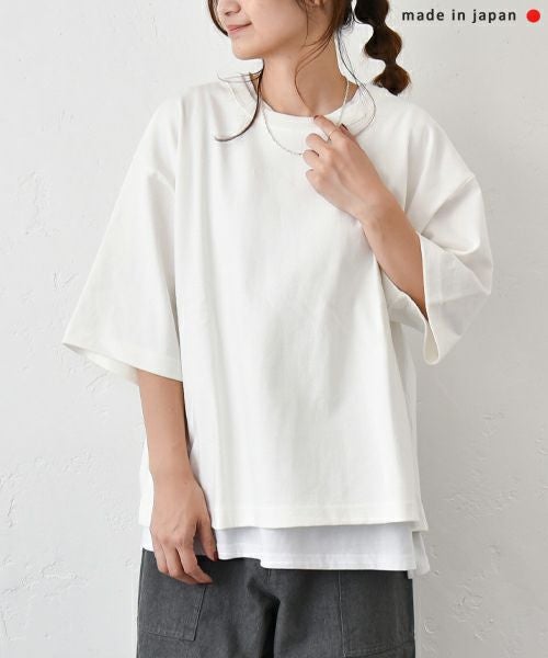 her.｜5分袖カットソー [[131186H]][C]