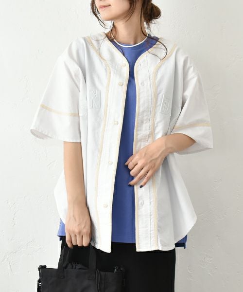 Gives a sense of fullment｜ベースボールシャツ [[652024]][C]