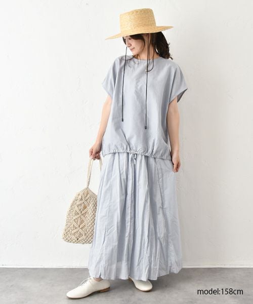 No18｜マチ入りタックスカート [[H25012]][C]