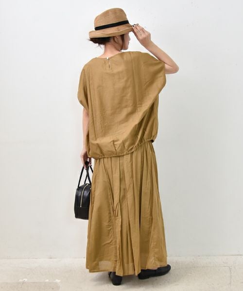 No18｜マチ入りタックスカート [[H25012]][C]