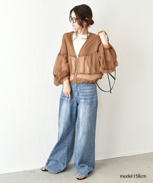 HUMS｜シアーギャザーブルゾン [[RNK-2575]][C]