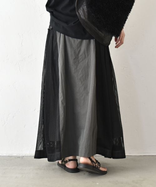 HUMS｜サイドメッシュワークスカート [[RNK-2576]][C]