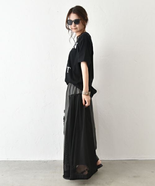 HUMS｜サイドメッシュワークスカート [[RNK-2576]][C]