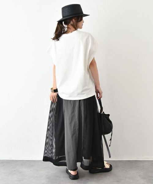 HUMS｜サイドメッシュワークスカート [[RNK-2576]][C]