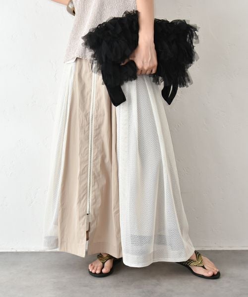 HUMS｜サイドメッシュワークスカート [[RNK-2576]][C]