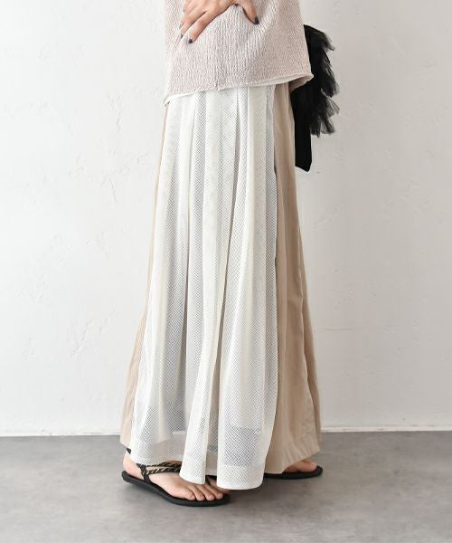 HUMS｜サイドメッシュワークスカート [[RNK-2576]][C]