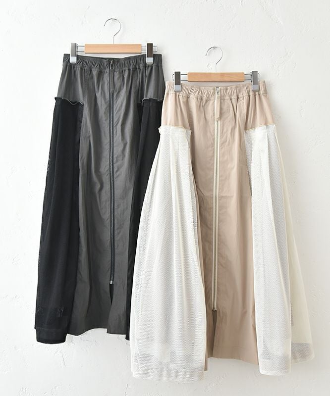 HUMS｜サイドメッシュワークスカート [[RNK-2576]][C]