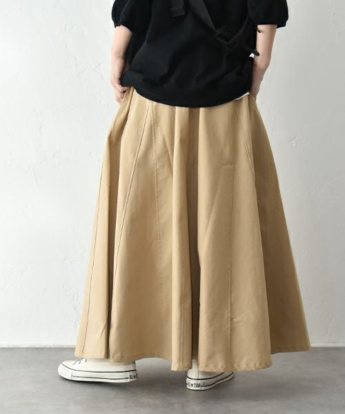 VENT BLANC｜リップストップ パネルフレアースカート [[VBS253398]][C]