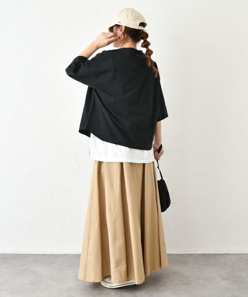 VENT BLANC｜リップストップ パネルフレアースカート [[VBS253398]][C]