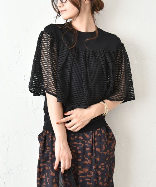 HUMS｜ケープ風ニット [[MT-0459]][C]