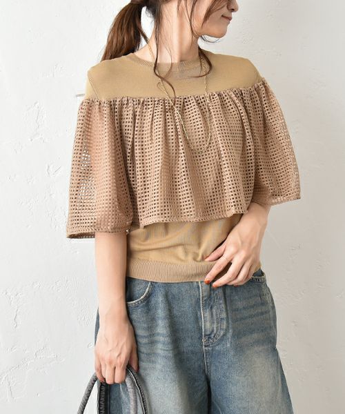 HUMS｜ケープ風ニット [[MT-0459]][C]