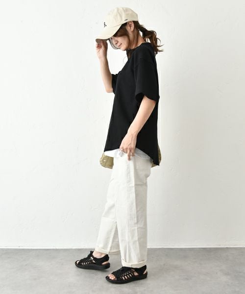 Our.｜ヘンリーネックラウンドカットソー [[131320H]][C]