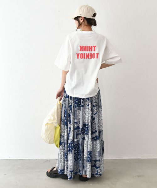 and quarter｜バックプリントロゴTee [[131309F]][C]