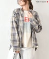 her.｜バンドカラーチェックシャツ [[CE3SH250404C]][C]