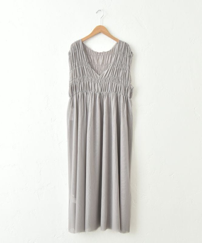 HUMS｜シアーノースリーブワンピース [[CJM-0006]][C]