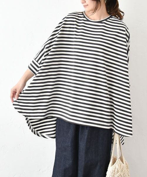 hagumu｜ボーダードルマンカットソー [[C-749]][C] | ma28 ONLINE STORE