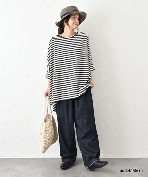 hagumu｜ボーダードルマンカットソー [[C-749]][C] | ma28 ONLINE STORE