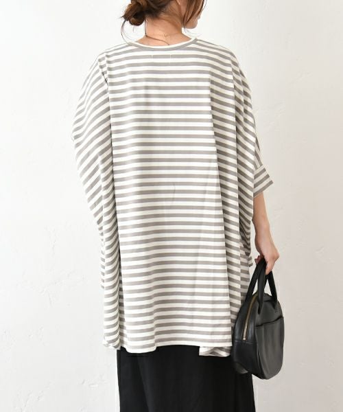 hagumu｜ボーダードルマンカットソー [[C-749]][C] | ma28 ONLINE STORE