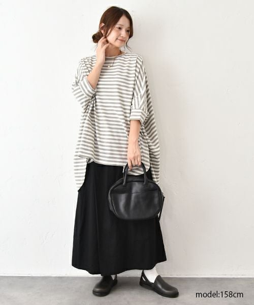 hagumu｜ボーダードルマンカットソー [[C-749]][C] | ma28 ONLINE STORE