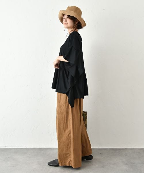 hagumu｜イージーワイドパンツ [[C-751]][C]