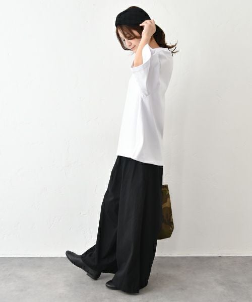 hagumu｜イージーワイドパンツ [[C-751]][C]