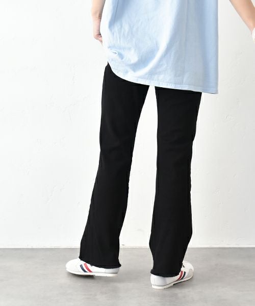 IN THE MARKET｜カットオフ フレアイージーパンツ [[IN-096]][C]