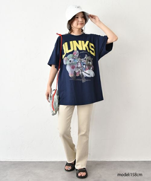 IN THE MARKET｜カットオフ フレアイージーパンツ [[IN-096]][C]