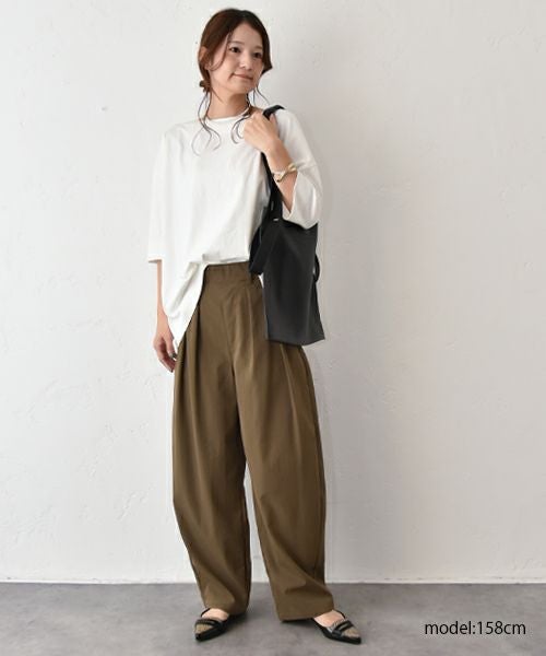 HUMS｜クルー5分袖カットソー [[C-5073]][C]