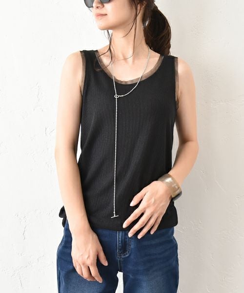 HUMS｜前後2wayシルバーラメタンク [[RNK-2577]][C]