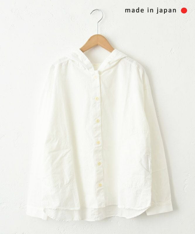  her.｜ヴィンテージポプリンフードシャツ [[MA-3061]][C]