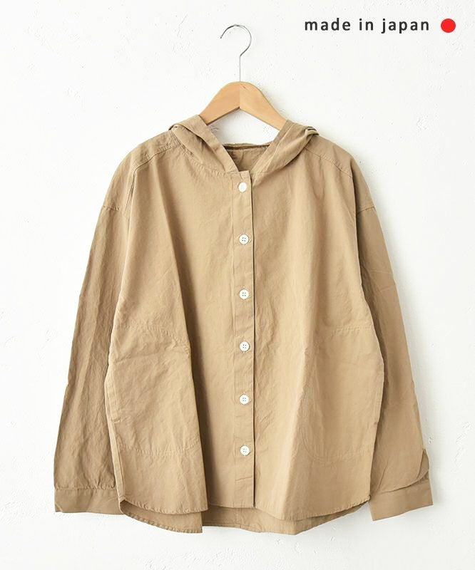  her.｜ヴィンテージポプリンフードシャツ [[MA-3061]][C]