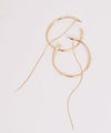 CHIGNON｜BIGフープ＆チェーン2wayピアス ゴールド